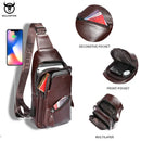 Mochila CrossBody Couro Luxo