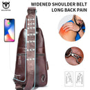 Mochila CrossBody Couro Luxo