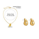 Kit Gota de Classe: Sofisticação e Elegância em Colar e Brincos