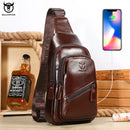 Mochila CrossBody Couro Luxo