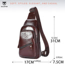 Mochila CrossBody Couro Luxo