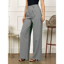 Calça Pantalona Alfaiataria Feminina | Cintura Alta Com Pregas Conforto & Estilo P ao G3