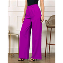 Calça Pantalona Alfaiataria Feminina | Cintura Alta Com Pregas Conforto & Estilo P ao G3